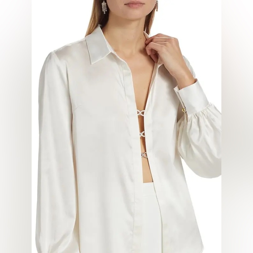 NWOT GENERATION‎ LOVE  Arnelle Satin Oversized Shirt